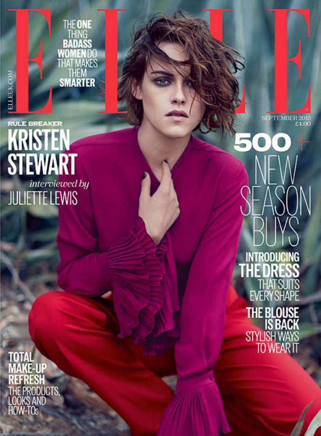 Kristen Stewart - Elle UK Cover (September 2015)