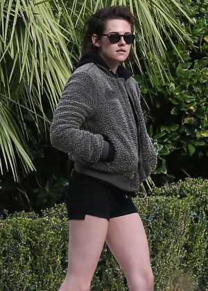 Kristen Stewart in Shorts Out in Savannah