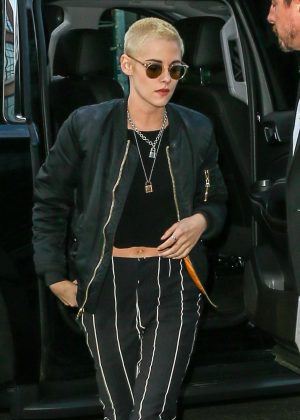 Kristen Stewart Leaves The Late Show With Steven Colbert in NYC
