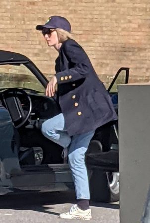 Kristen Stewart - Looks exactly like Princess Diana on the set of 'Spencer' in London