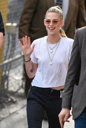 Kristen Stewart - Seen at Jimmy Kimmel Live Studios in L.A.