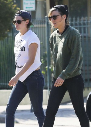 Kristen Stewart with Alicia out in LA