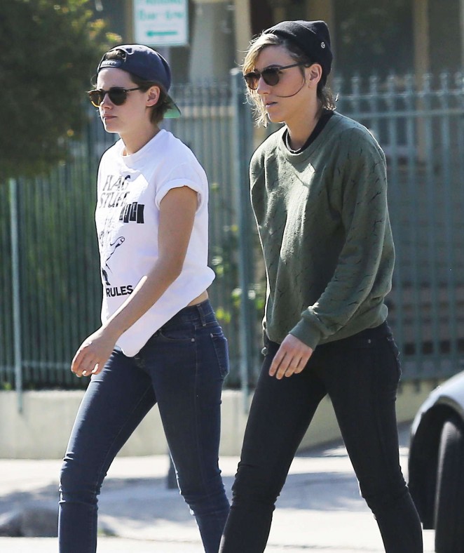 Kristen Stewart with Alicia out in LA