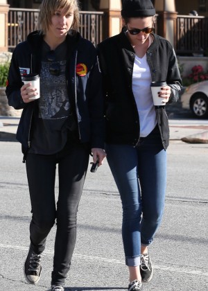 Kristen Stewart with Alicia out in Los Angeles