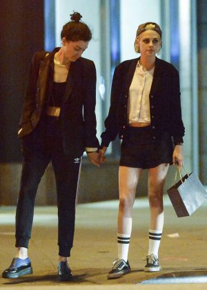 Kristen Stewart with girlfriend out for dinner in Los Angeles