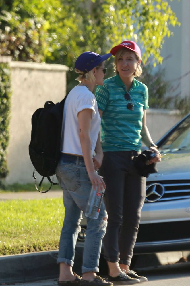 Kristen Stewart with her girlfriend in West Hollywood