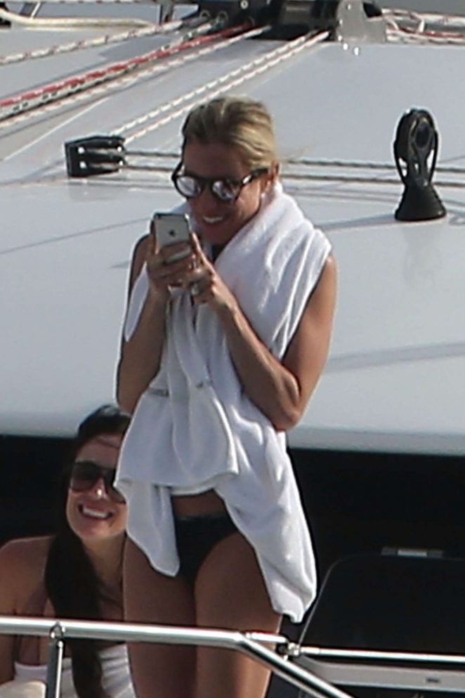 Kristin Cavallari in Bikini on a boat in Mexico