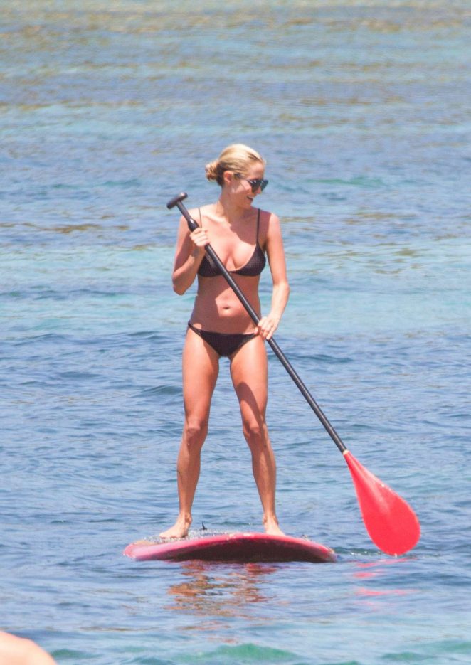 Kristin Cavallari in Bikini Paddleboarding in Bali