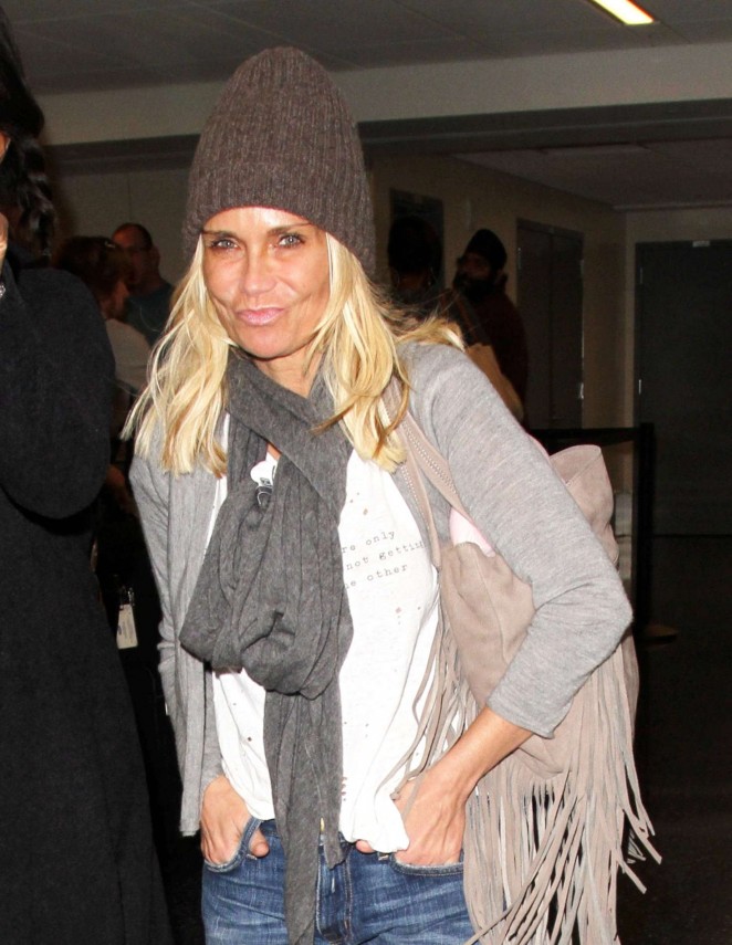 Kristin Chenoweth at LAX Airport in Los Angeles