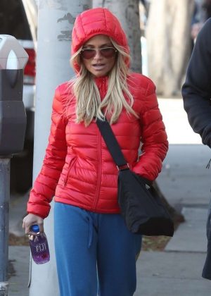 Kristin Chenoweth in Red Jacket out in Los Angeles