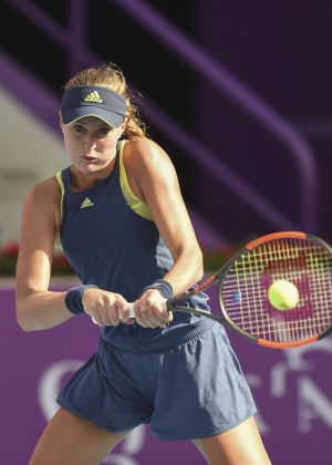 Kristina Mladenovic - 2018 Qatar Total Open in Doha
