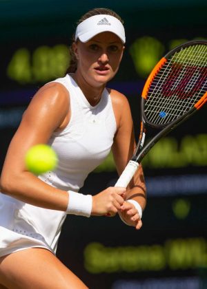 Kristina Mladenovic - 2018 Wimbledon Tennis Championships in London Day 5
