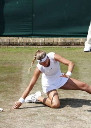 Kristina Mladenovic  at Wimbledon Championships 2017 in London