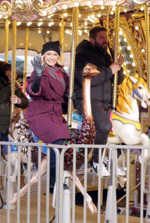 Kristina Rihanoff - With Ben Cohen at Hyde parks Winter Wonderland in London