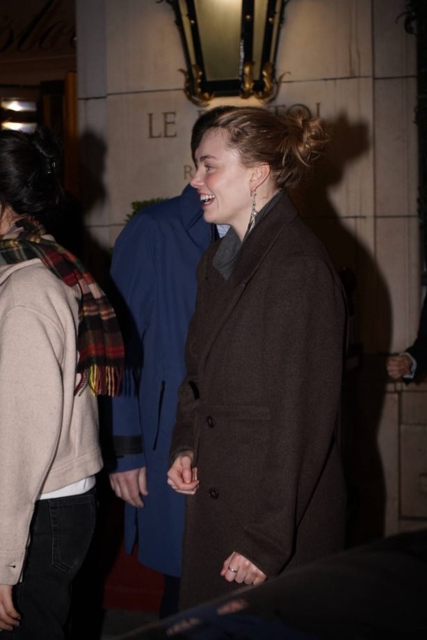 Kristine Froseth - Exits her hotel with a friend in Paris