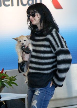 Krysten Ritter at LAX Airport in Los Angeles