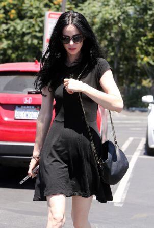 Krysten Ritter - Dolled up in all black at CVS in Studio City