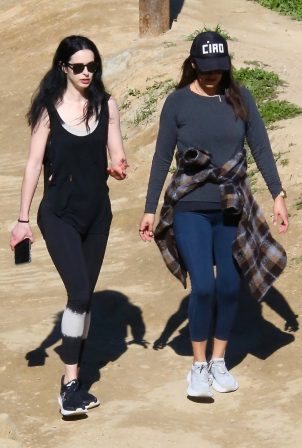 Krysten Ritter - On a hike with Angelique Cabral in Los Angeles