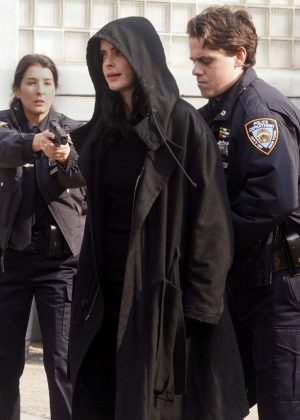 Krysten Ritter - On the set of 'Jessica Jones' Season 3 in New York