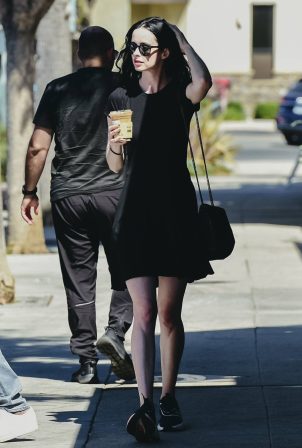 Krysten Ritter - Seen with her co-star Mike Colter in Los Angeles