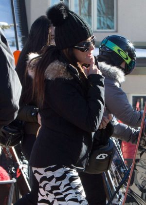 Kyle Richards - Head up the mountain to ski in Aspen
