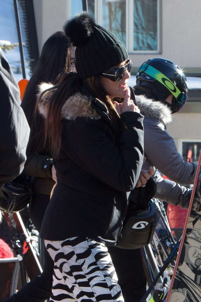 Kyle Richards - Head up the mountain to ski in Aspen