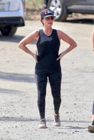 Kyle Richards - out for a hike in Studio City