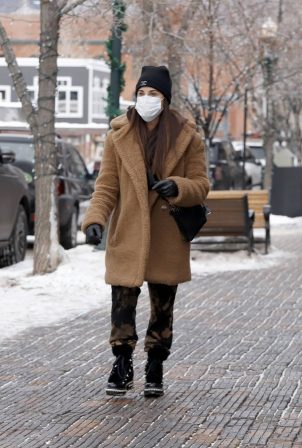 Kyle Richards - Out for a stroll through downtown Aspen