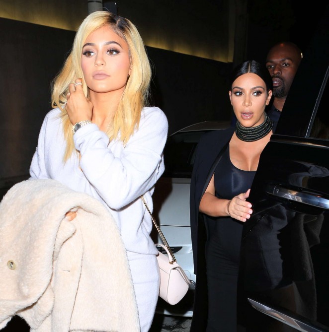 Kylie Jenner and Kim Kardashians at Craig's in LA