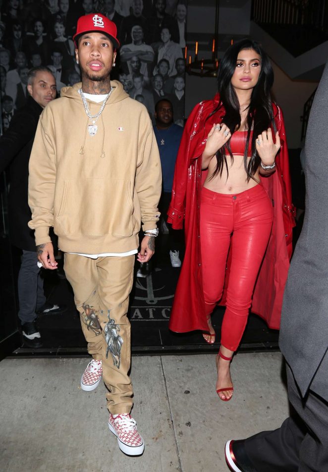Kylie Jenner and Tyga at Catch Restaurant in West Hollywood