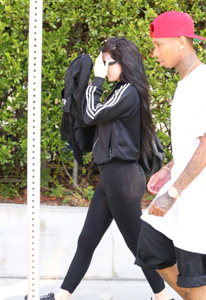 Kylie Jenner and Tyga Hanging in Calabasas