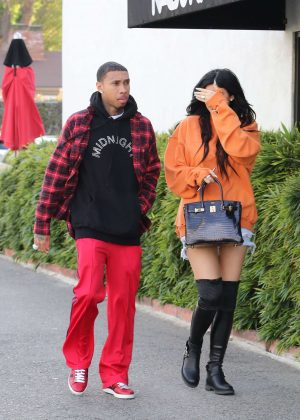 Kylie Jenner and Tyga out in Calabasas