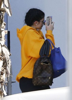 Kylie Jenner arrives at Van Nuys | GotCeleb