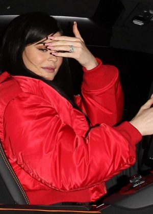 Kylie Jenner Arriving at 1 OAK nightclub in West Hollywood