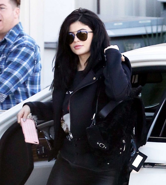 Kylie Jenner Arriving at the studio in Hollywood