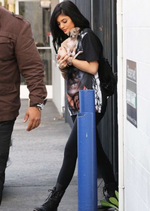 Kylie Jenner at a Studio in Los Angeles