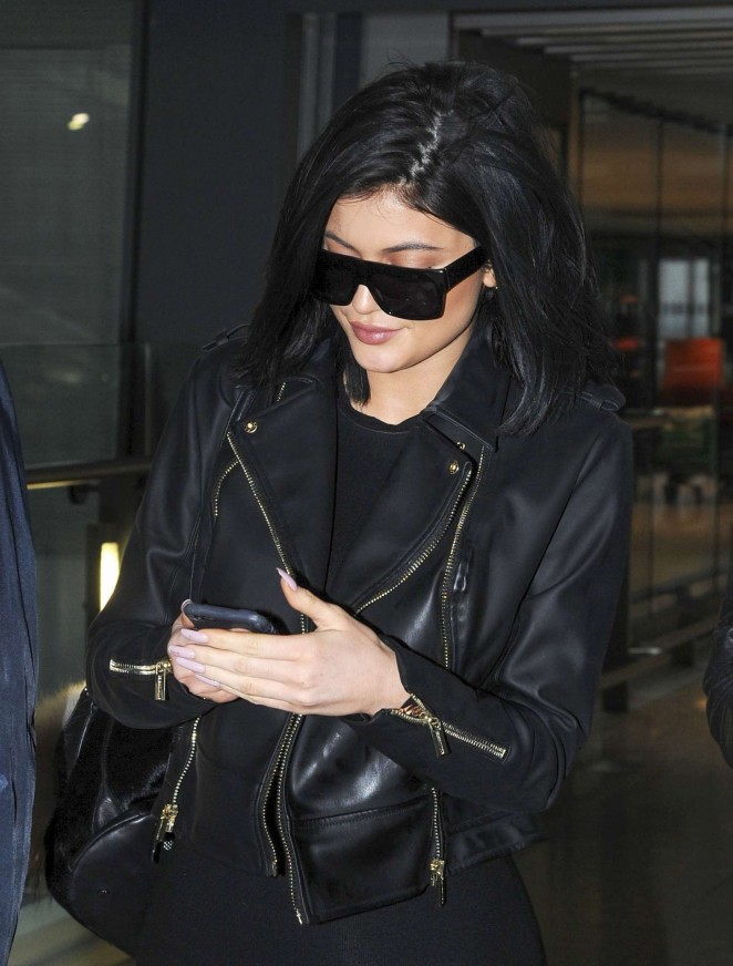 Kylie Jenner at Heathrow Airport in London