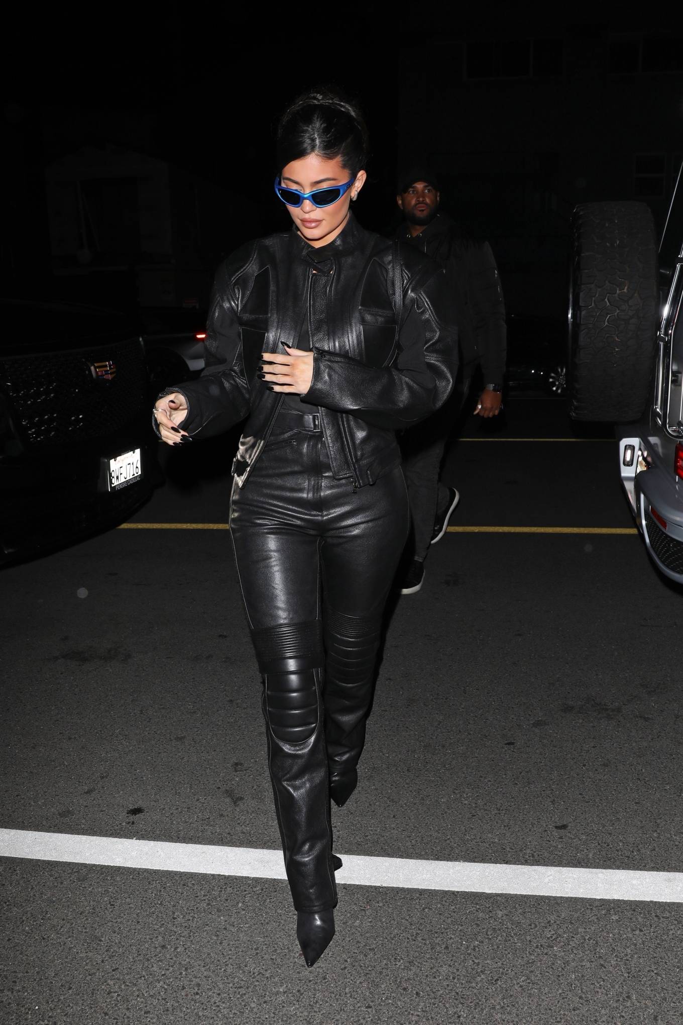 Kylie Jenner 2022 : Kylie Jenner – In black leather at Giorgio Baldi in Santa Monica-02
