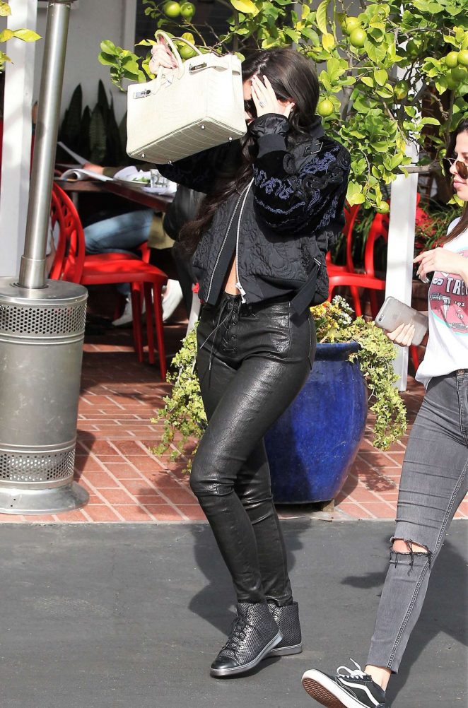 Kylie Jenner in Leather out shopping in West Hollywood