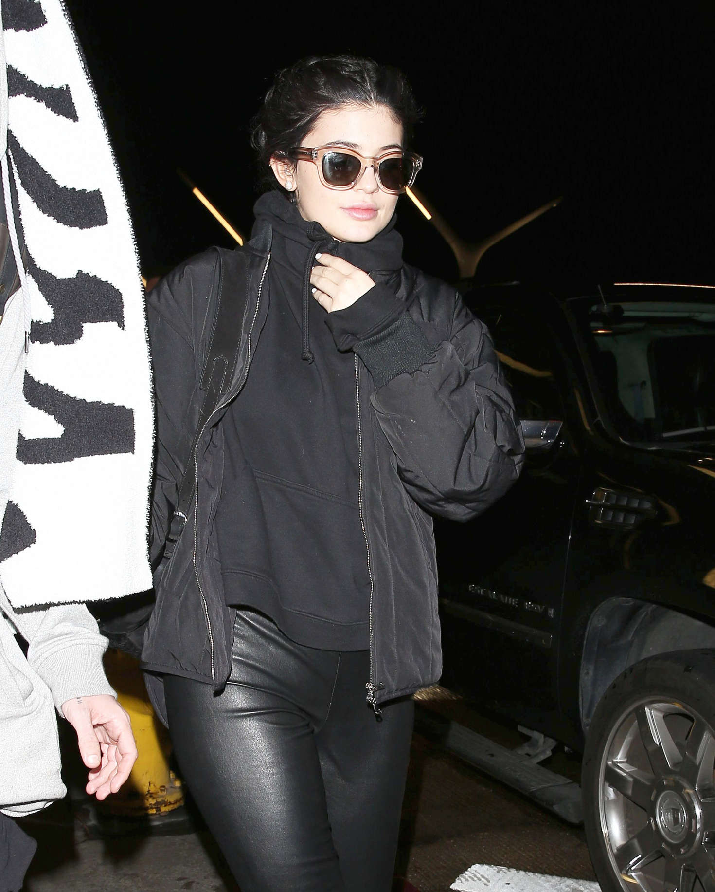 Kylie Jenner in Leather Pants -31 | GotCeleb