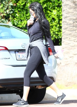 Kylie Jenner in Tight Leggings Out in Calabasas