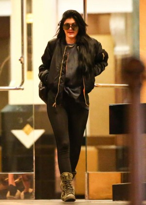 Kylie Jenner in Spandex Out in Los Angeles