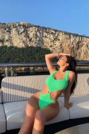 Kylie Jenner - Wearing a bikini on a yacht in Saint-Tropez