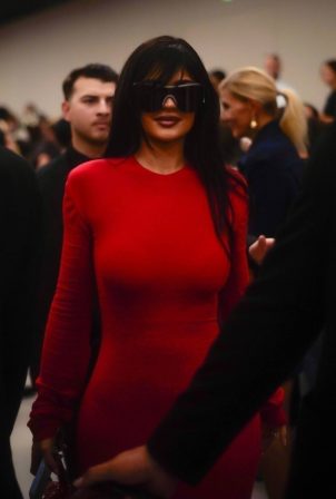 Kylie Jenner - With Rosalía seen as they attend the Acne Studios show in Paris