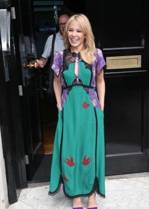 Kylie Minogue - Arriving at the BBC Radio Studios in London
