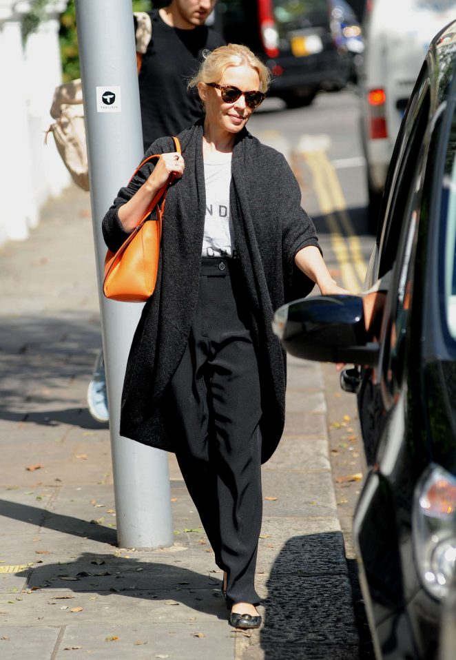 Kylie Minogue in Black Out in London