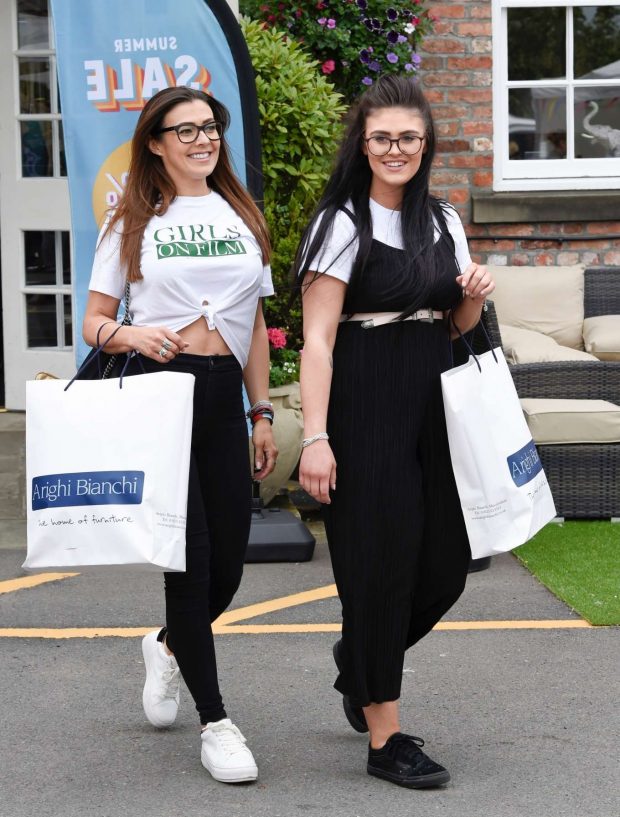 Kym Marsh and Emilie Cunliffe - Shopping at Arighi Bianchi in Cheshire