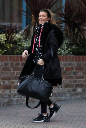 Kym Marsh - Leaving there London hotel for training