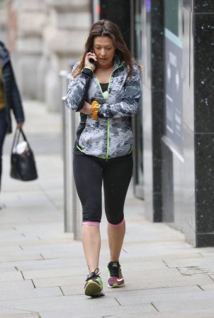 Kym Marsh - Out and about in Central Manchester