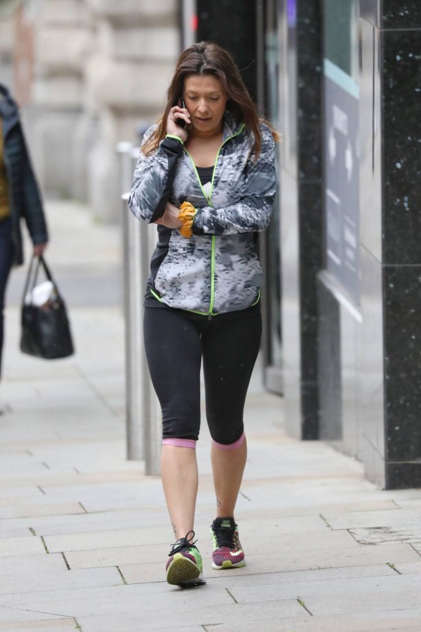Kym Marsh - Out and about in Central Manchester
